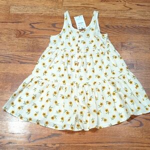 Zara Kids Dress/Shorts with Yellow Floral Pattern
